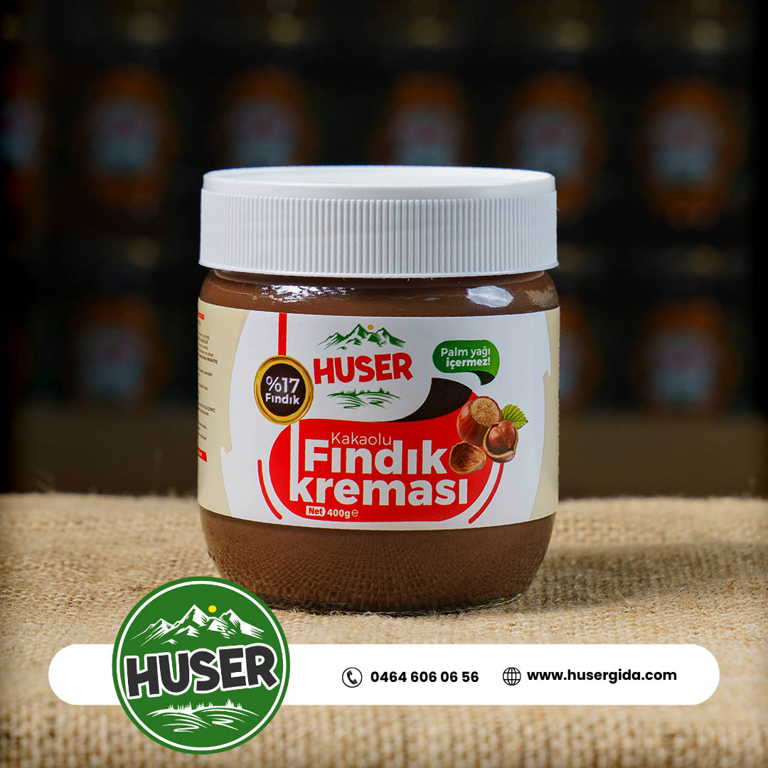huser kakaolu fındık kreması 400 g huser kakaolu fındık kreması 400 g